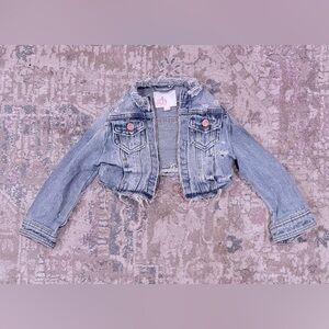 GB Girls cropped Distressed Jean Jacket